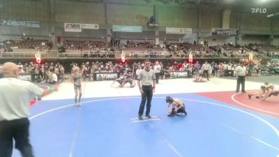 70 lbs Quarterfinal - Colt Carter, Pueblo County WC vs Cam Dalbey, Ridge WC