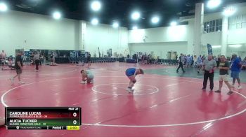 170 lbs Champ Round 1 (16 Team) - Alicia Tucker, Illinois Cornstars Gold vs Caroline Lucas, Florida Red Black & Blue