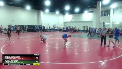 170 lbs Champ Round 1 (16 Team) - Alicia Tucker, Illinois Cornstars Gold vs Caroline Lucas, Florida Red Black & Blue