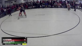 168 lbs Champ. Round 2 - Konrad Kuzelka, Fairbury MatMen vs Cy Petersen, Syracuse Youth Mat Club