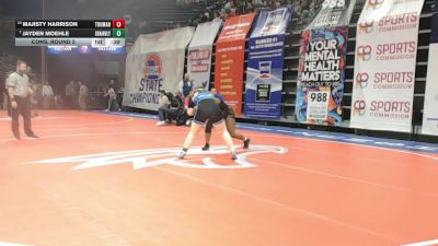 190 Class 2 lbs Cons. Round 2 - Majisty Harrison, Truman vs Jayden Moehle, Grain Valley