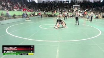 126 lbs Champ. Round 1 - Eli Broady, Mt. Vernon (Fortville) vs Aidan Smalley, Hamilton Southeastern
