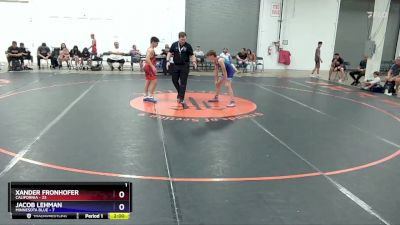 110 lbs Round 1 (8 Team) - Xander Fronhofer, California vs Jacob Lehman, Minnesota Blue