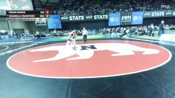 Girls 1B/2B/1A 135 Cons. Round 4 - Regen Minnis, Stevenson (Girls) vs Izzabella Crawford, Rochester (Girls)