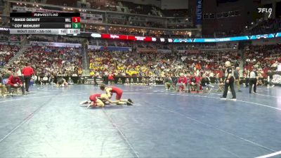 2A-106 lbs Quarterfinal - Coy Mehlert, Union, LaPorte City vs Riker DeWitt, Williamsburg