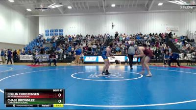175 lbs Champ. Round 1 - Chase Brownlee, Tupelo High School vs Collin Christensen, Picayune High School