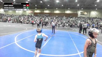 62 lbs Round Of 16 - Quintyn Raynor, Buckaroo WC vs Brax Peterson, Athlos Wrestling