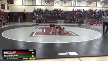 105 lbs Round 3 (3 Team) - Carly Elliott, Mount Vernon vs Natalie Nichols, Independence