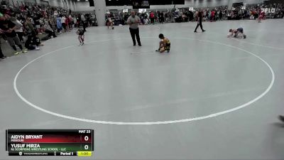 78 lbs Champ. Round 1 - Aidyn Bryant, Missouri vs Yusuf Mirza, NJ Scorpions Wrestling School - LLC