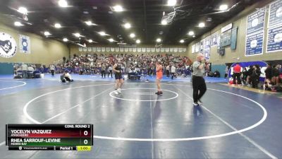 120 lbs Cons. Round 2 - Rhea Sarrouf-Levine, Morro Bay vs Yocelyn Vazquez, Atascadero