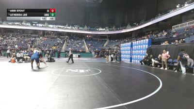 1-4A - 235 Cons. Semi - Abbi Stout, East Wilkes High School vs Le`Nessa Lee, Louisburg Magnet High School