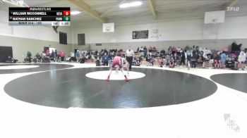 100 lbs Champ. Round 2 - Nathan Sanchez, Wright Wrestling Academy vs William McConnell, Albiani