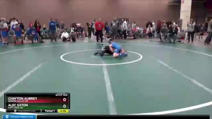 67 lbs Round 1 Chayton Aubrey Brazos Valley WC vs Alec Eaton Katy Area WC