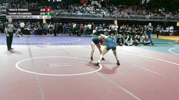 6A 120 lbs Semifinal - Iliana Villagrana, Northwest Eaton vs Grace Romans, Allen