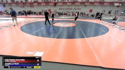 130 lbs Cons. Round 3 - Cheyenne Mulford, Cornell College vs Danielle Ruiz, Albion