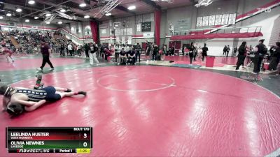 125 lbs Champ. Round 2 - Olivia Newnes, Lakeside vs Leelinda Hueter, Vista Murrieta