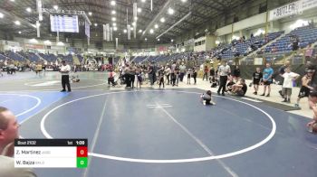 53 lbs Quarterfinal - Zac Martinez, Juggernaut WC vs Wayne Bajza, Bald Eagle WC