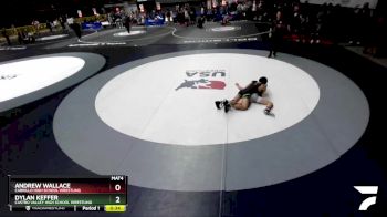 132 lbs Cons. Round 5 - Dylan Keffer, Castro Valley High School Wrestling vs Andrew Wallace, Cabrillo High School Wrestling
