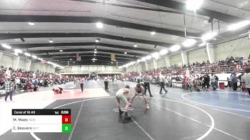 126 lbs Consi Of 16 #2 - Manuel Maes, Taos Jr Wrestling vs Cooper Beavers, No Team