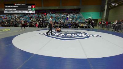175 lbs Round Of 16 - Lucius Hayden, Los Gatos vs Niko Rotella, Omaha Skutt Catholic