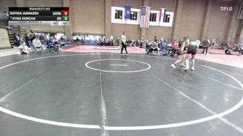 135 lbs Cons. Round 2 - Sophia Iannazzo, Lafayette vs Kyra Duncan, Rogers