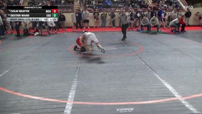 115_B lbs Semifinal - Colin Beattie, McGuffey vs Dexter Ward, Chestnut Ridge