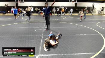 72 lbs Round 3 - Briar Redding, Team Tiger vs Zachary Obaika, Spartanburg Wrestling Academy