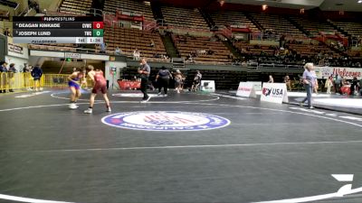 Cadet Boys Lower - 113 lbs Quarters - Joseph Lund, Tracy Wrestling Club vs Deagan Kinkade, Coachella Valley Wrestling Club