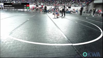 49 lbs Consi Of 8 #1 - Crew Doty, Lexington Wrestling Club vs Heston Hayes, Vinita Kids Wrestling