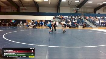 133 lbs Finals (2 Team) - Joziah Fry, Johnson & Wales (RI) vs Kaden Ware, Pennsylvania College Of Technology