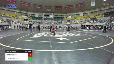 82 lbs Quarterfinal - Isaac Mitchell, Benton Parks Youth Wrestling vs Gradyn Kukovich, Pottsville Apache Youth Wrestling