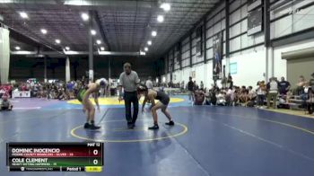 165 lbs Quarterfinals (8 Team) - Dominic Inocencio, MOORE COUNTY BRAWLERS - SILVER vs Cole Clement, HEAVY HITTING HAMMERS