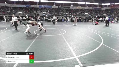 155 lbs Quarterfinal - Adam Peregoy, Unaffiliated vs Sir Nick Baer, Purler Wrestling Academy