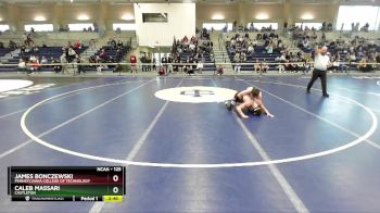 125 lbs Champ. Round 2 - James Bonczewski, Pennsylvania College Of Technology vs Caleb Massari, Castleton