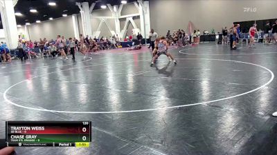 120 lbs Round 2 (8 Team) - Chase Gray, Team STL Orange vs Trayton Weiss, SD Blue