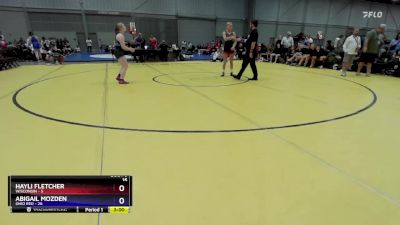 130 lbs Round 3 (8 Team) - Hayli Fletcher, Wisconsin vs Abigail Mozden, Ohio Red