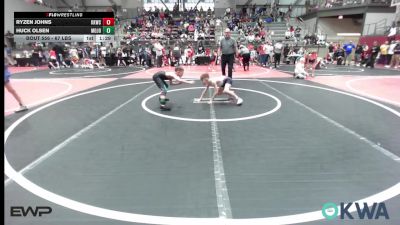 67 lbs Semifinal - Ryzen Johns, Keystone Kids Wrestling Club vs Huck Olsen, Mojo Grappling Academy