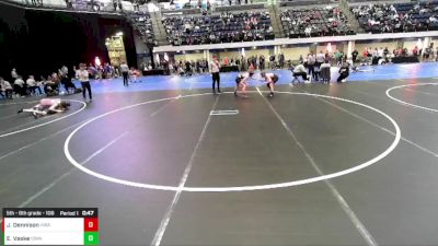 5th - 6th grade - 108 Cons. Round 5 - Jake Dennison, Hawkeye Wrestling Academy vs Eli Vaske, Iowa