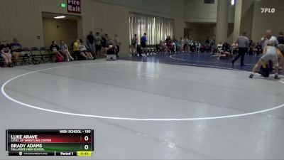 150 lbs Cons. Round 2 - Brady Adams, Tallassee High School vs Luke Arave, Level Up Wrestling Center