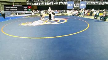 Boys 1A 190 lbs Semifinal - Grey Jacobson, Cashmere vs Oliver Bryson, Hoquiam
