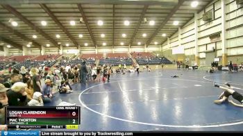 54 lbs Quarters & Wb (16 Team) - Mac Thorton, Utah Green vs Logan Clarendon, Stout