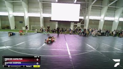 98 lbs Quarterfinal - Mercer Hamilton, WA vs Easton Harmon, UT