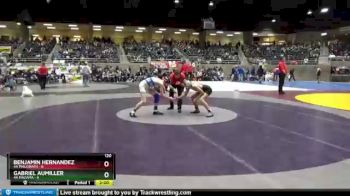 120 lbs Finals (8 Team) - Benjamin Hernandez, 4A Philomath vs Gabriel Aumiller, 4A Mazama