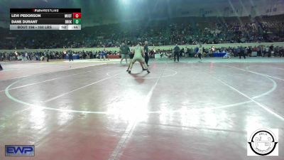 160 lbs Consi Of 16 #1 - Levi Pedorson, Mustang Middle School vs Dane Durant, Broken Arrow