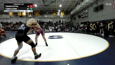 215 lbs Cons. Round 2 - Nathan Hutton, West Valley vs James Flores, Western