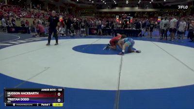 138 lbs Cons. Round 4 - Hudson Hackbarth, OK vs Tristan Dodd, NM