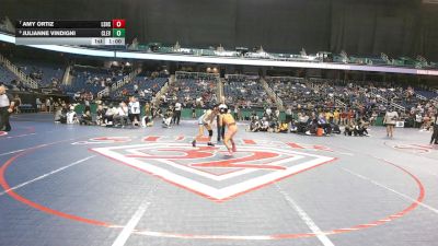7A - 114 lbs Cons. Semi - Julianne Vindigni, Cleveland High School vs Amy Ortiz, Lumberton Senior High School