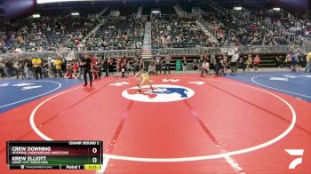 67 lbs Champ. Round 2 - Crew Downing, Wyoming Underground Wrestling vs Krew Elliott, Windy City Wrestlers