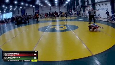 60 lbs Rd# 2 10:30am Friday - Zeth Dykhouse, Team Michigan vs Cooper Cerefice, Nauman Green