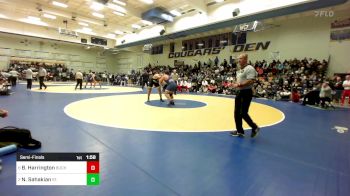 288 lbs Semifinal - Bryson Harrington, Buchanan vs Nicholas Sahakian, St. John Bosco